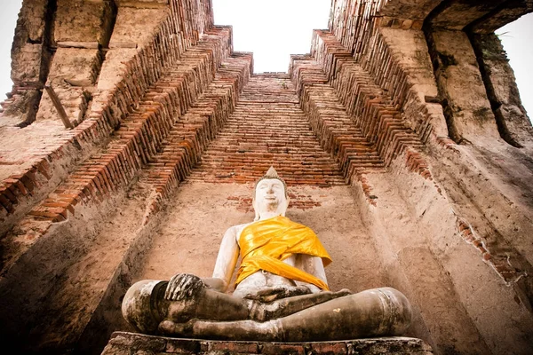 Wat Nakhon Luang Tample Prasat Nakhon Luang Ayutthaya Thailand — Stockfoto