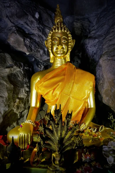 Antigua Estatua Buda Antigua Fondo —  Fotos de Stock