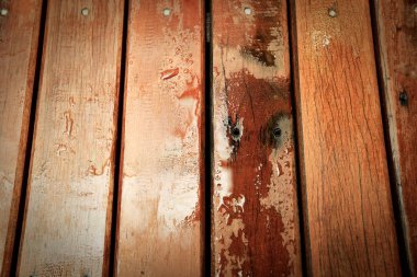 Arkaplan olarak kullanılan eski grunge ahşap duvar