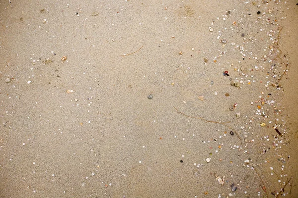 Närbild Havet Sandstrand För Textur Och Bakgrundテクスチャと背景のための海のビーチの砂のクローズ アップ — ストック写真