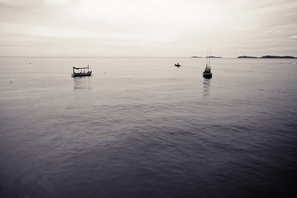 Łodzie Rybackie Morzu — Zdjęcie stockowe