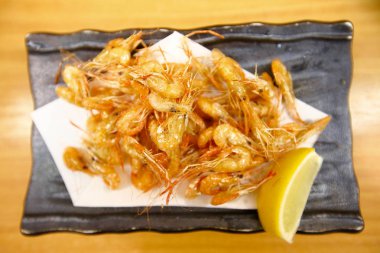 derin yağda kızartılmış tatlı karides, kawaebi yok karaage, Japon yemekleri