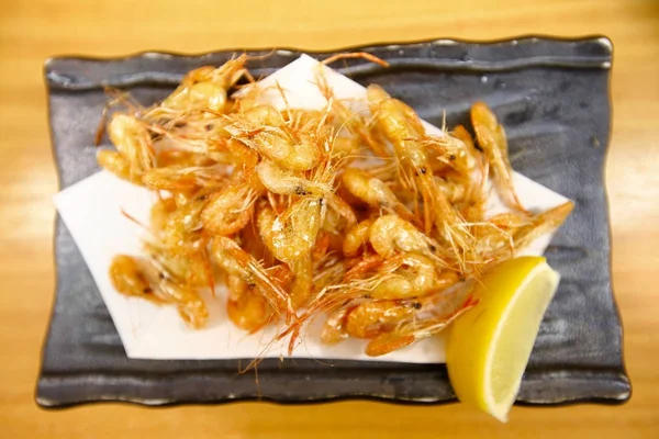 derin yağda kızartılmış tatlı karides, kawaebi yok karaage, Japon yemekleri