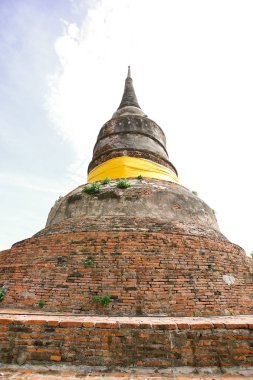 Eski bir pagoda antik tapınak Tayland