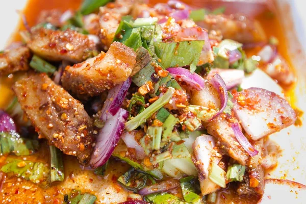 Thai Insalata di carne macinata piccante — Foto Stock