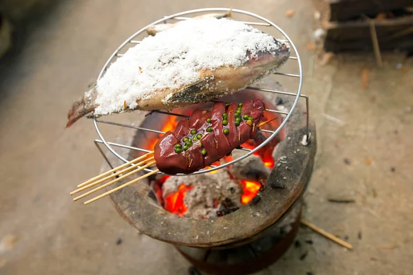 Fried pork liver — Stock Photo, Image