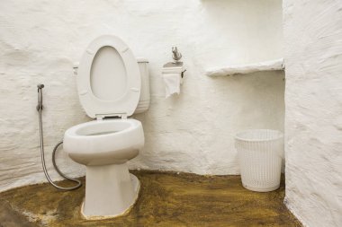 tuvalet odasında sifon lu tuvalet.