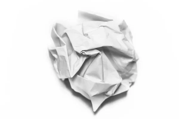 Paper Crumpled White Background — Stock Photo, Image