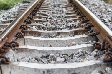 Tren geçerken bir satýr kırsal Tayland.