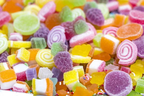 Kolorowe Galaretki Cukru — Zdjęcie stockowe