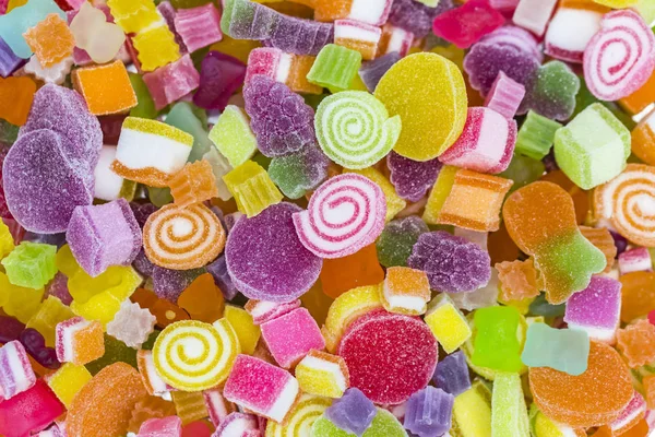 젤리와 설탕의 화려한 — 스톡 사진