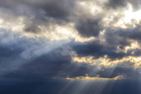 Захід Сонця Над Сутінками Хмара Небо Фон Барвисте Драматичне Небо — стокове фото