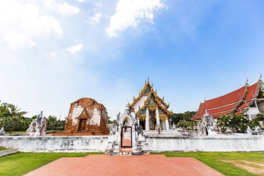 Wat Yai Chom Prasat Tha Chin, Mueang Samut Sakhon Bölgesi, Samut Sakhon, Tayland