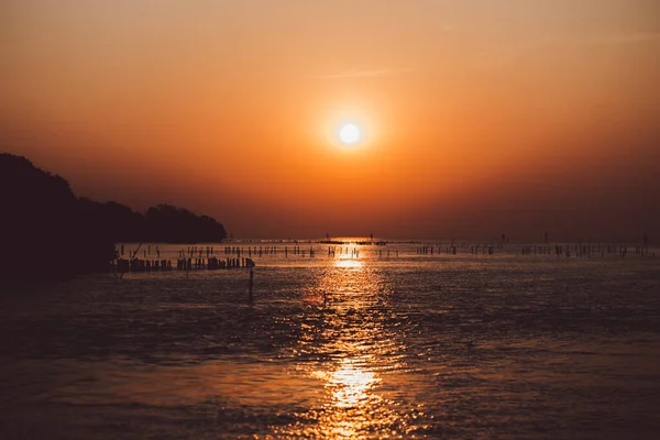 Cores Céu Depois Sol — Fotografia de Stock