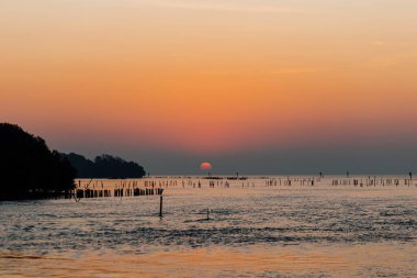 Güneşten sonra gökyüzünün renkleri