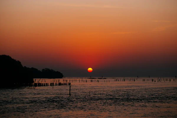 Cores Céu Depois Sol — Fotografia de Stock