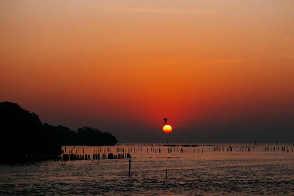 Cores Céu Depois Sol — Fotografia de Stock