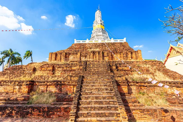 Forntida Stupa Vid Wat Phra Prathon Chedi Nakhon Pathom Thailand — Stockfoto