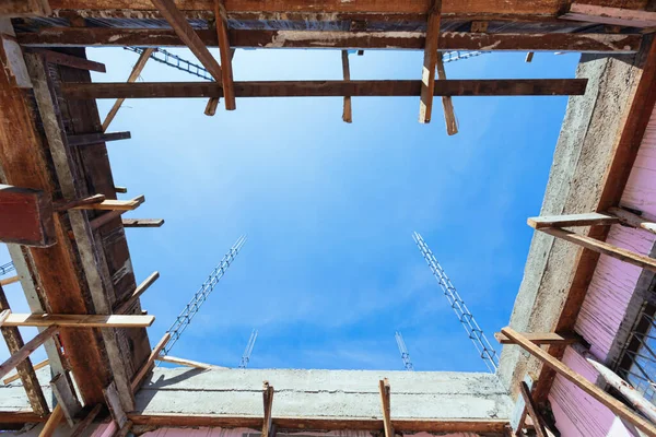 construction site of a building - masonry work