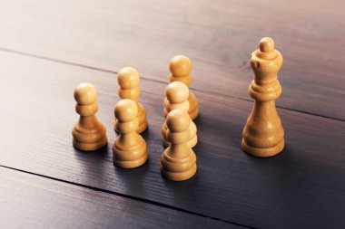 liderlik kavramı - lider takım önünde