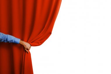 el açık kırmızı perde