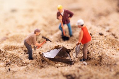 elmas madencilik ve hazine arama kavramı