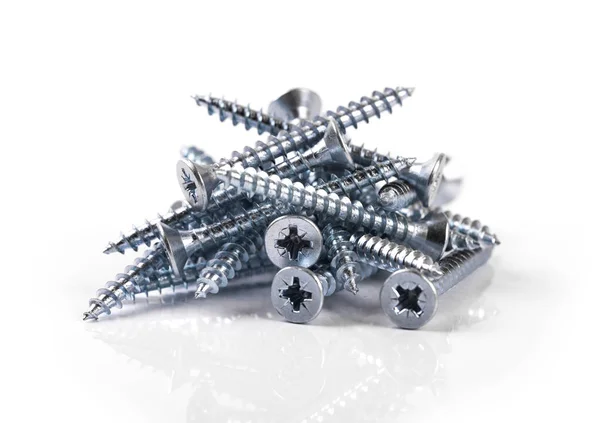 Screws isolated on white — Stock Photo, Image