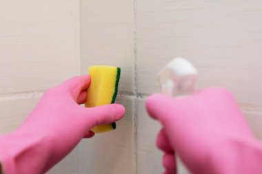 Kirli kiremit temizliği ve küfün harçtan çıkarılması