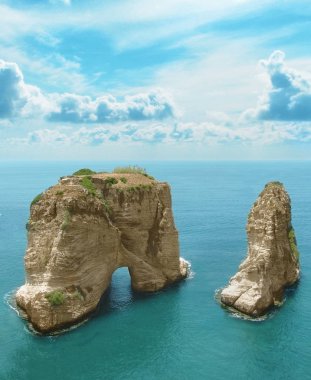 Lübnan, Beyrut güvercin kayaları sembolü