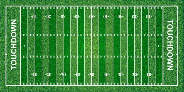 Campo di football americano, texture, illustrazione vettoriale — Vettoriale Stock