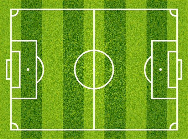 Futebol de relva texturizado, campo de futebol. Vetor —  Vetores de Stock