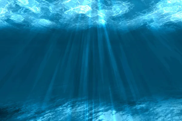 Underwater background with sea bottom, vector Stock Vector