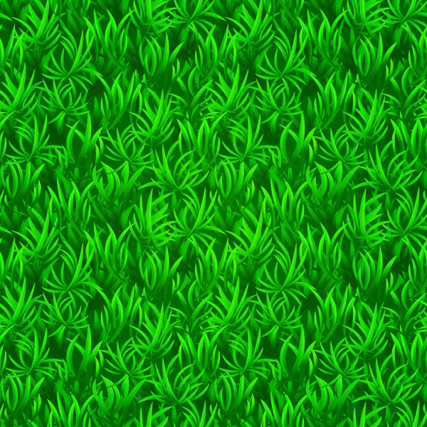 Green grass seamless texture. Vector realistic illustration. Stock Illustration