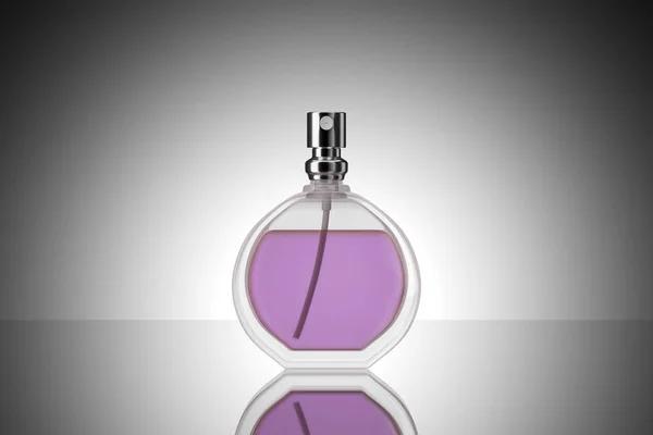 Luxo e estilo elegante embalagem de perfume 3D renderização — Fotografia de Stock