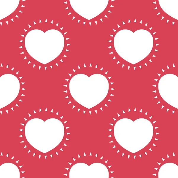 Seamless pattern with heart — Stock Vector