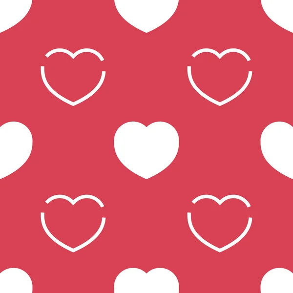 Seamless pattern with heart. vector background — Stock Vector