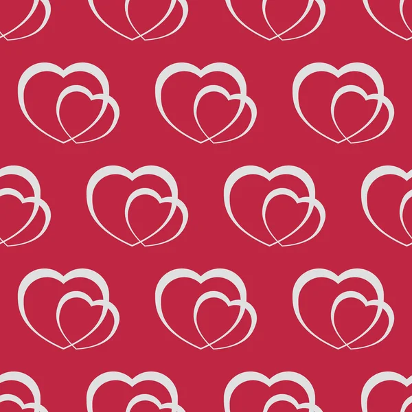 Naadloos patroon met hart — Stockvector