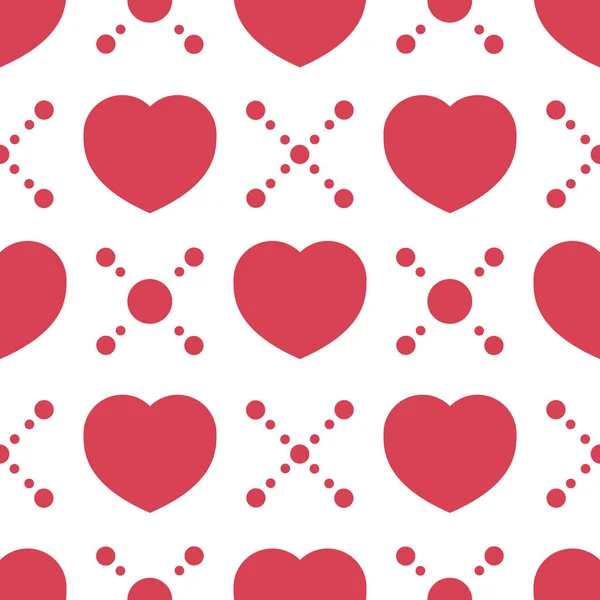 Seamless pattern with heart — Stock Vector