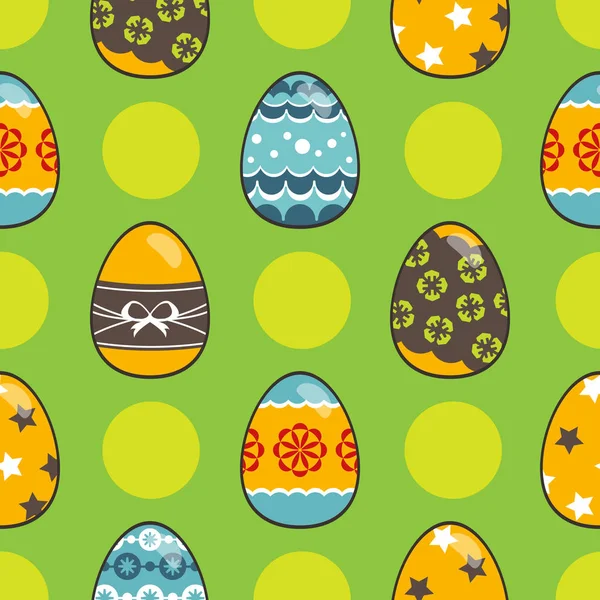 Modèle pour le jour de Pâques heureux — Image vectorielle