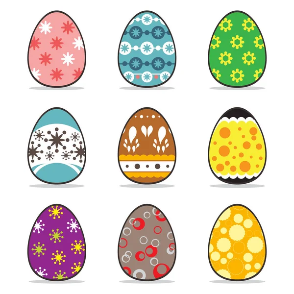 Icon easter egg  set — Stock Vector