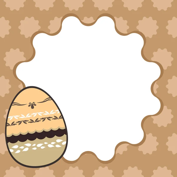 Easter template in square size — Stock Vector