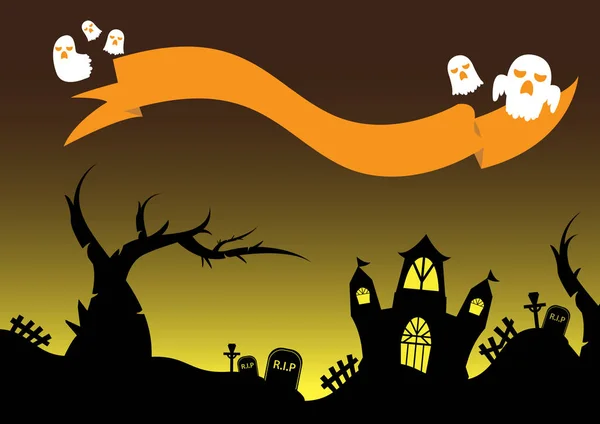 Vetor de fundo Halloween —  Vetores de Stock