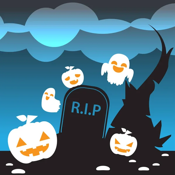 Vetor de fundo Halloween — Vetor de Stock