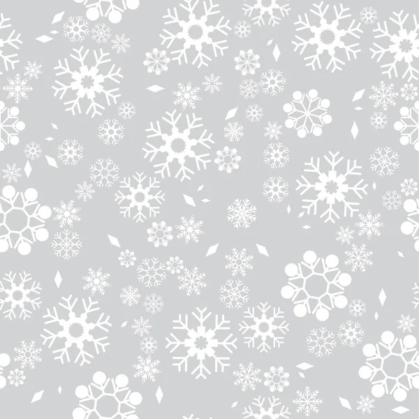 Modèle flocon de neige sans couture — Image vectorielle