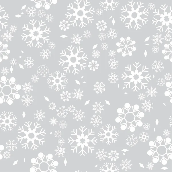 Patroon naadloze sneeuwvlok — Stockvector