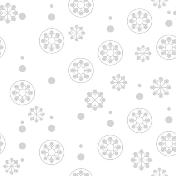 Nahtlose Schneeflocke — Stockvektor