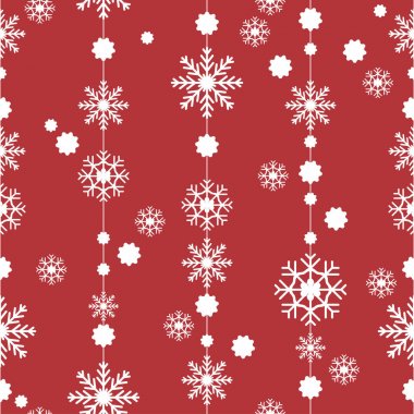 Desen kesintisiz kar tanesi