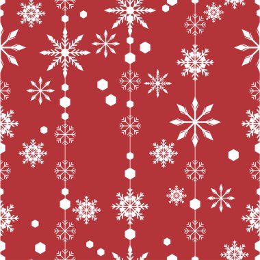 Desen kesintisiz kar tanesi