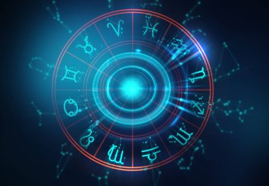 Astroloji ve simya işareti arka plan illüstrasyon