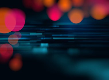 Mavi geometrik şekil soyut teknolojik altyapı 